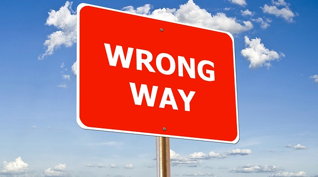 Wrong Way Sign